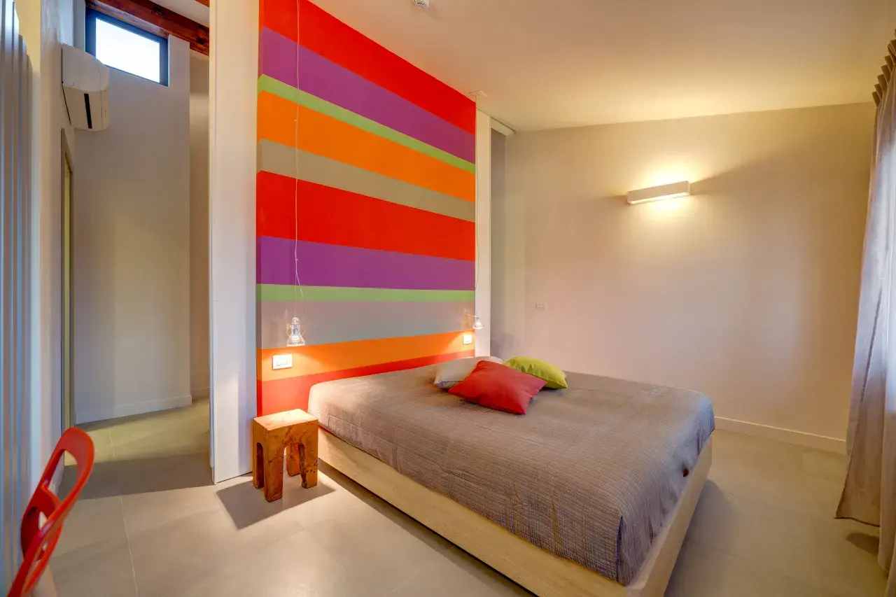 Double bedroom in the Bilo View apartment.