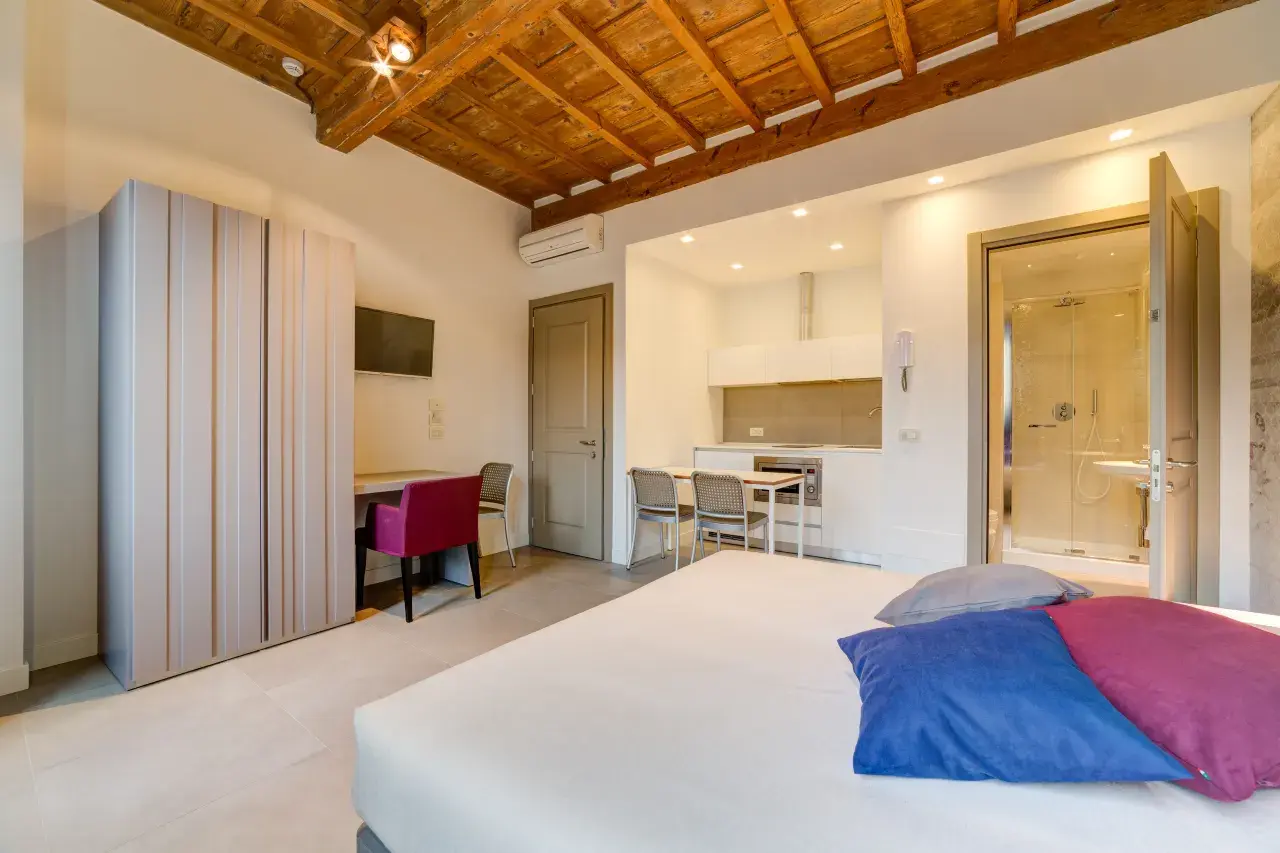 Panoramic view of the Mono Smart apartment.